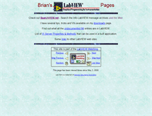 Tablet Screenshot of labview.brianrenken.com